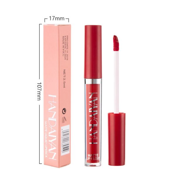 Matte Non-stick Cup Lip Gloss, Non-fading Matte Liquid Lipstick - Image 2