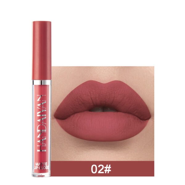 Matte Non-stick Cup Lip Gloss, Non-fading Matte Liquid Lipstick - Image 6