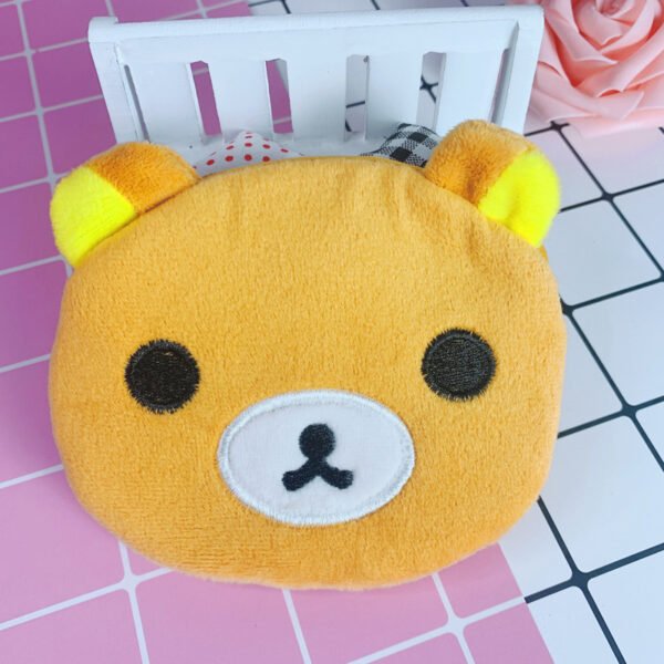 Cartoon Female Cute Student Portable Mini Plush Earphone Key Coin Purse - Image 3