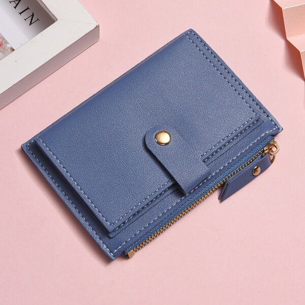 Multi Slot Student Short Zipper Coin Purse - Image 6