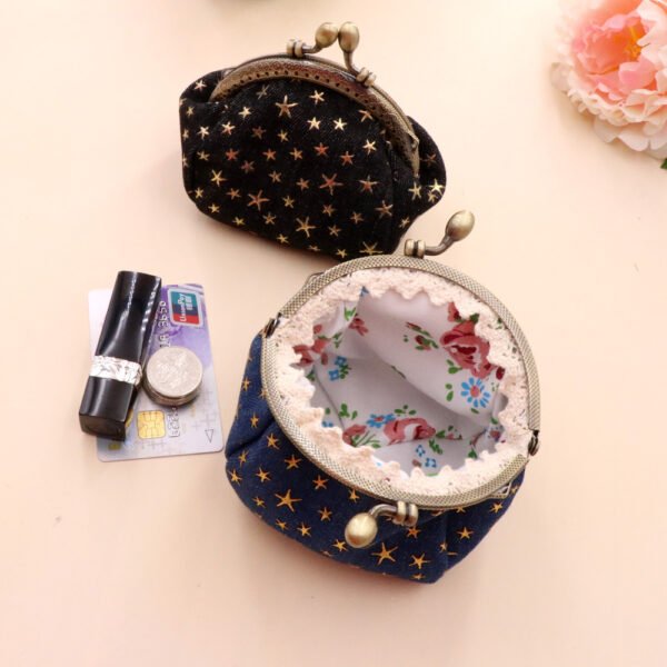 Denim Cloth Vintage Handmade Women's Hand-held Coin Purse Hasp Card - Image 7