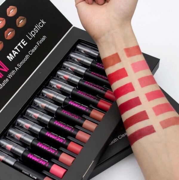 Matte Lipstick Waterproof Long-lasting Velvet Lipstick Set - Image 8
