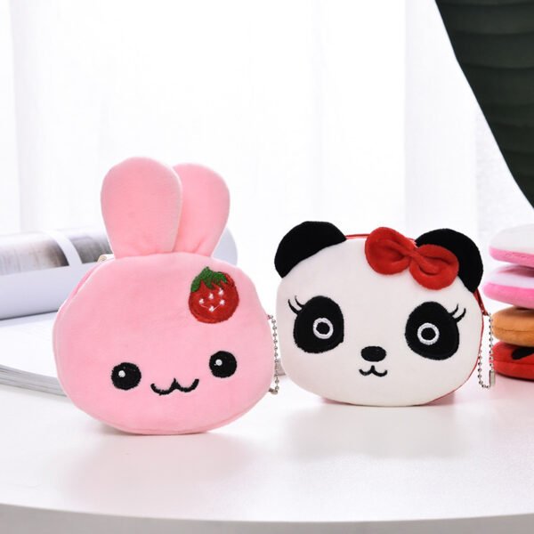 Cartoon Female Cute Student Portable Mini Plush Earphone Key Coin Purse - Image 9