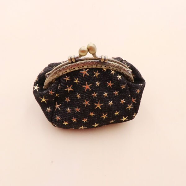 Denim Cloth Vintage Handmade Women's Hand-held Coin Purse Hasp Card - Image 2