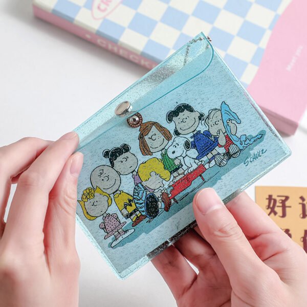 Girl Heart Laser Coin Purse PVC Transparent Card Cover - Image 3