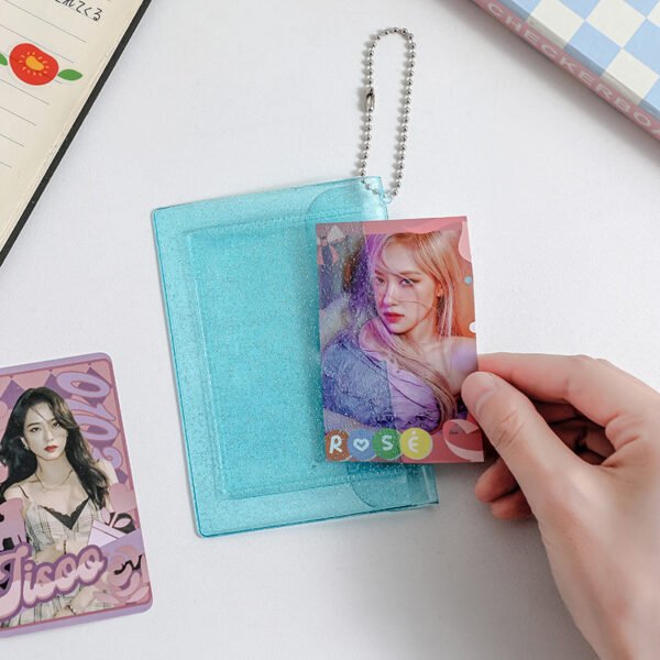 Girl Heart Laser Coin Purse PVC Transparent Card Cover - Image 5
