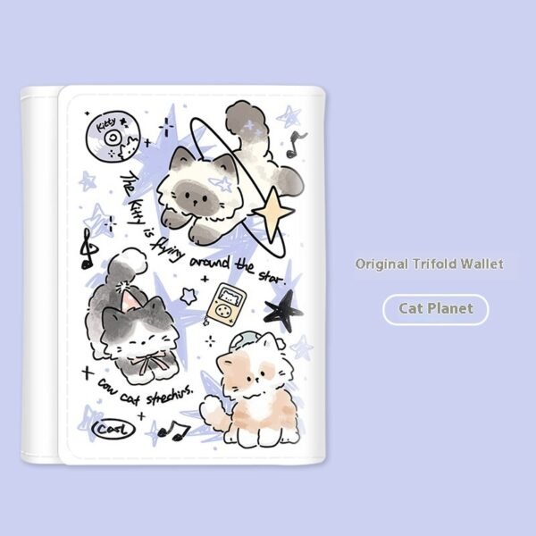 Cartoon Wallet Cute Original Design Multiple Card Slots Female - Image 4