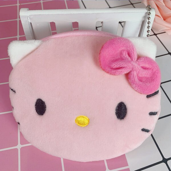 Cartoon Female Cute Student Portable Mini Plush Earphone Key Coin Purse - Image 10