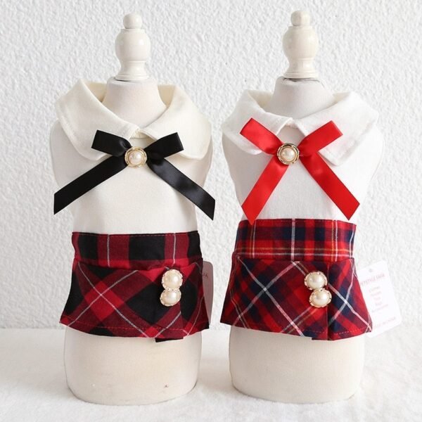Spring Summer New Products Petstyle Plaid Skirt OL Dress - Image 4