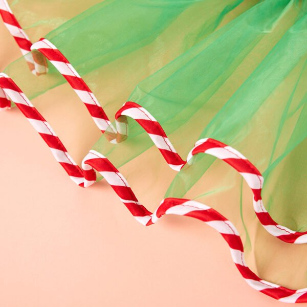 Pet Green Gauze Skirt Hat Suit Cute Dog Holiday Clothing - Image 6