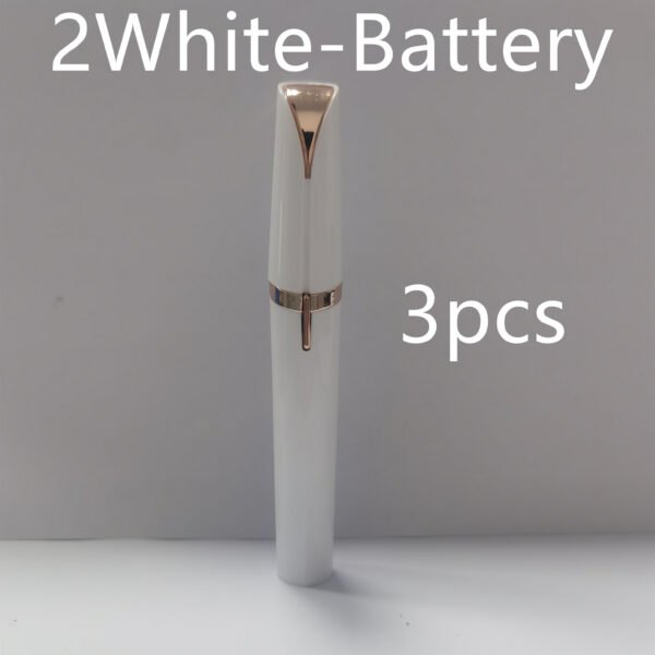 Mini Electric Eyebrow Trimmer Lipstick Brows Pen Hair Remover Painless Razor Epilator with LED Light - Image 7