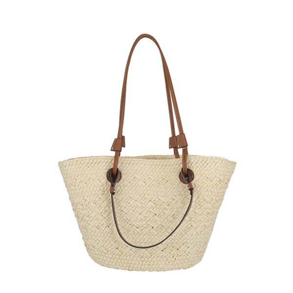 New Large Capacity Shoulder Hand-carrying Dual-use Woven Bag - Image 2