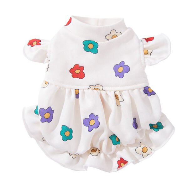 Dog Clothes Lightweight Cute Flower Printed Dress - Image 6