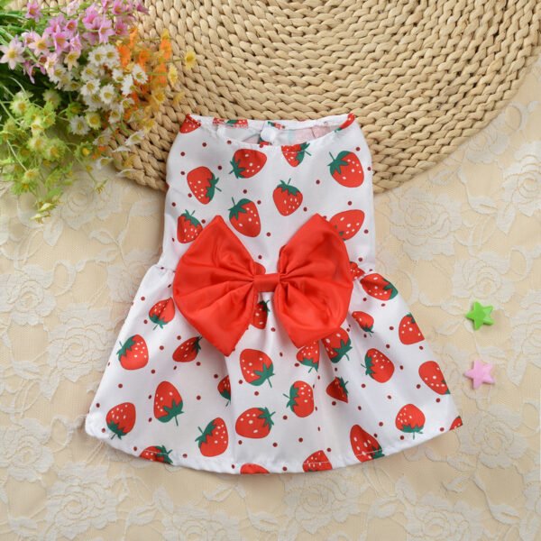 Floral Princess Dress Teddy Pet Cute Dog - Image 3