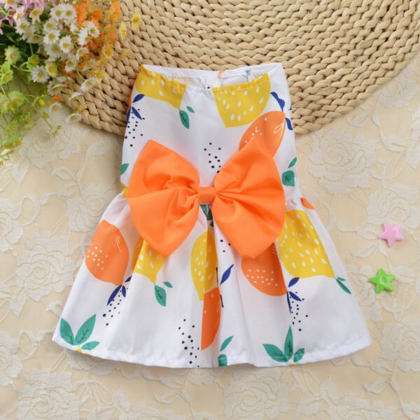 Floral Princess Dress Teddy Pet Cute Dog - Image 4