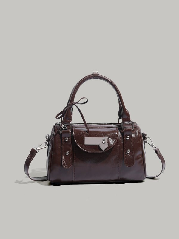 Sweet Cool Love Heart Bow Tie Handbag Female Niche - Image 2