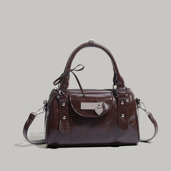 Sweet Cool Love Heart Bow Tie Handbag Female Niche - Image 5