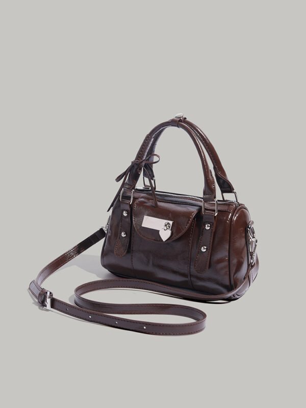 Sweet Cool Love Heart Bow Tie Handbag Female Niche - Image 3