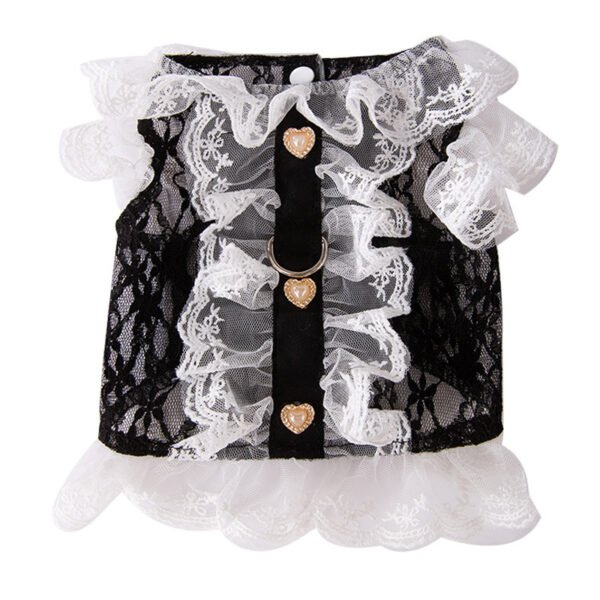 Cat Clothes Lace Traction Vest Puppy Kittens Thin Pet Cat Clothing - Image 4