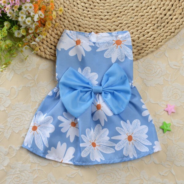 Floral Princess Dress Teddy Pet Cute Dog - Image 2