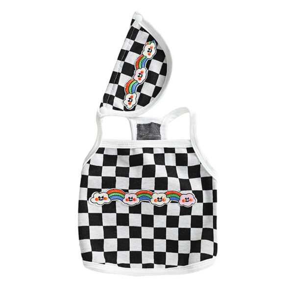 Bib Chessboard Fashion Brand Vest Pet Dog - Image 2
