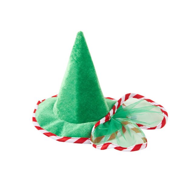 Pet Green Gauze Skirt Hat Suit Cute Dog Holiday Clothing - Image 5