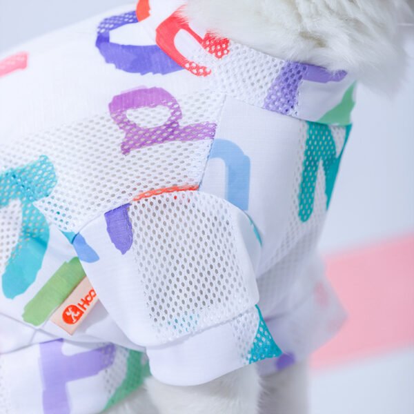 Cat Clothes Anti Hair Loss Cute VestBlue - Image 5