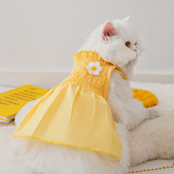 Sunflower Dog Two Foot Dress Pet Clothes - Image 5