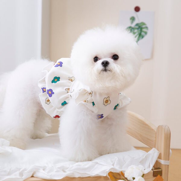 Dog Clothes Lightweight Cute Flower Printed Dress - Image 4