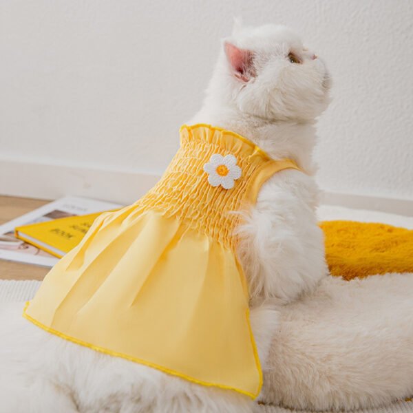 Sunflower Dog Two Foot Dress Pet Clothes - Image 3