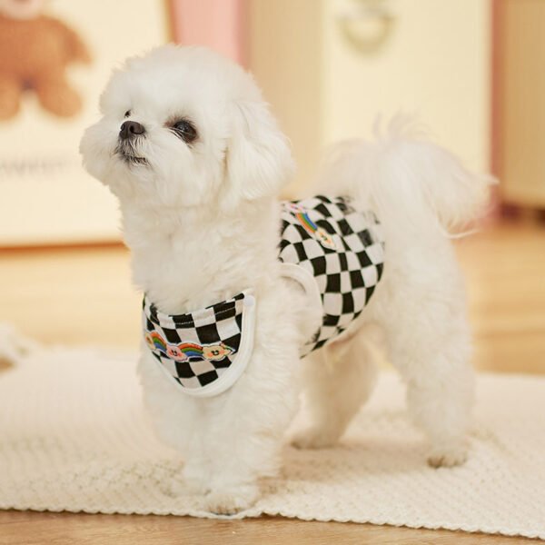 Bib Chessboard Fashion Brand Vest Pet Dog - Image 6