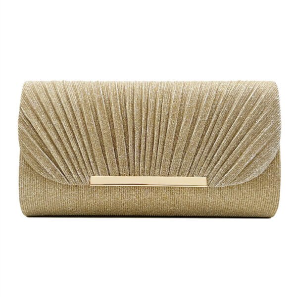 Women's Hardware Edge Party Pattern Fine Pink Clutch - Image 2